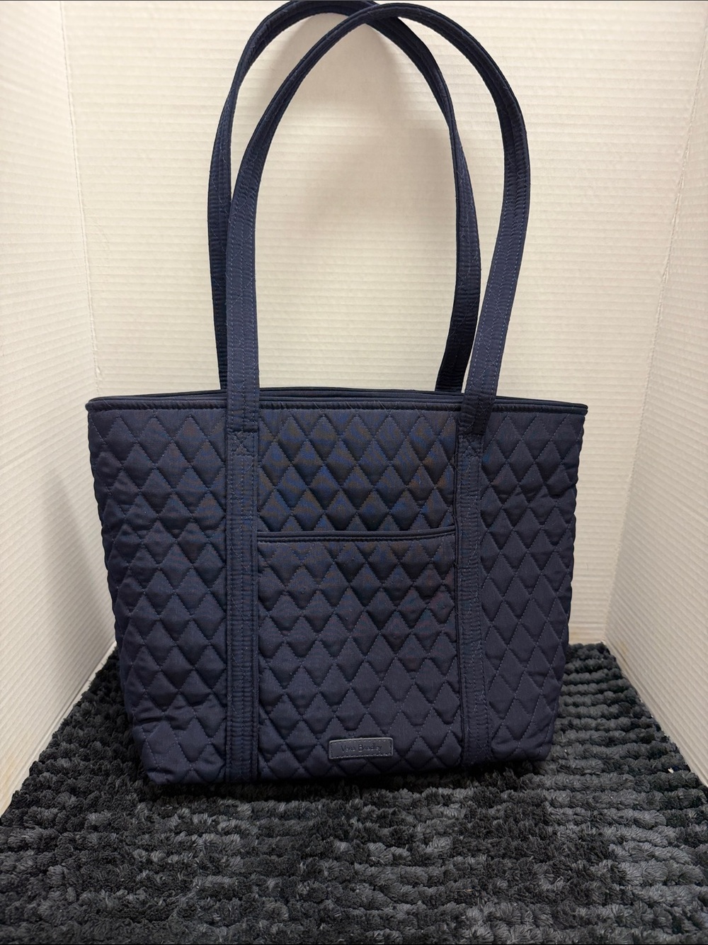 Vera Bradley Quilted Navy Tote Bag